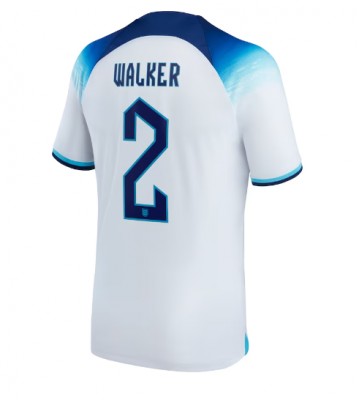 Anglia Kyle Walker #2 Koszulka Podstawowych MŚ 2022 Krótki Rękaw